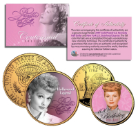 Lucille Ball "I Love Lucy" Set of (2) 24K 100th Birthday U.S. Genuine Legal Tender Coins at PristineAuction.com