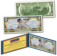 Mickey Mantle Yankees 1951 #253 Genuine $2 Art Bill at PristineAuction.com