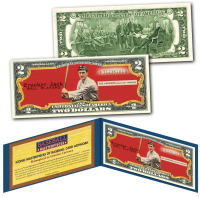 Shoeless Joe Jackson Indians 1915 Cracker Jack Genuine $2 Art Bill at PristineAuction.com