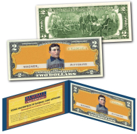Honus Wagner Pirates T206 1909-11 Tobacco Genuine $2 Art Bill at PristineAuction.com