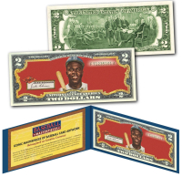 Jackie Robinson Dodgers 1952 #312 Genuine $2 Art Bill at PristineAuction.com