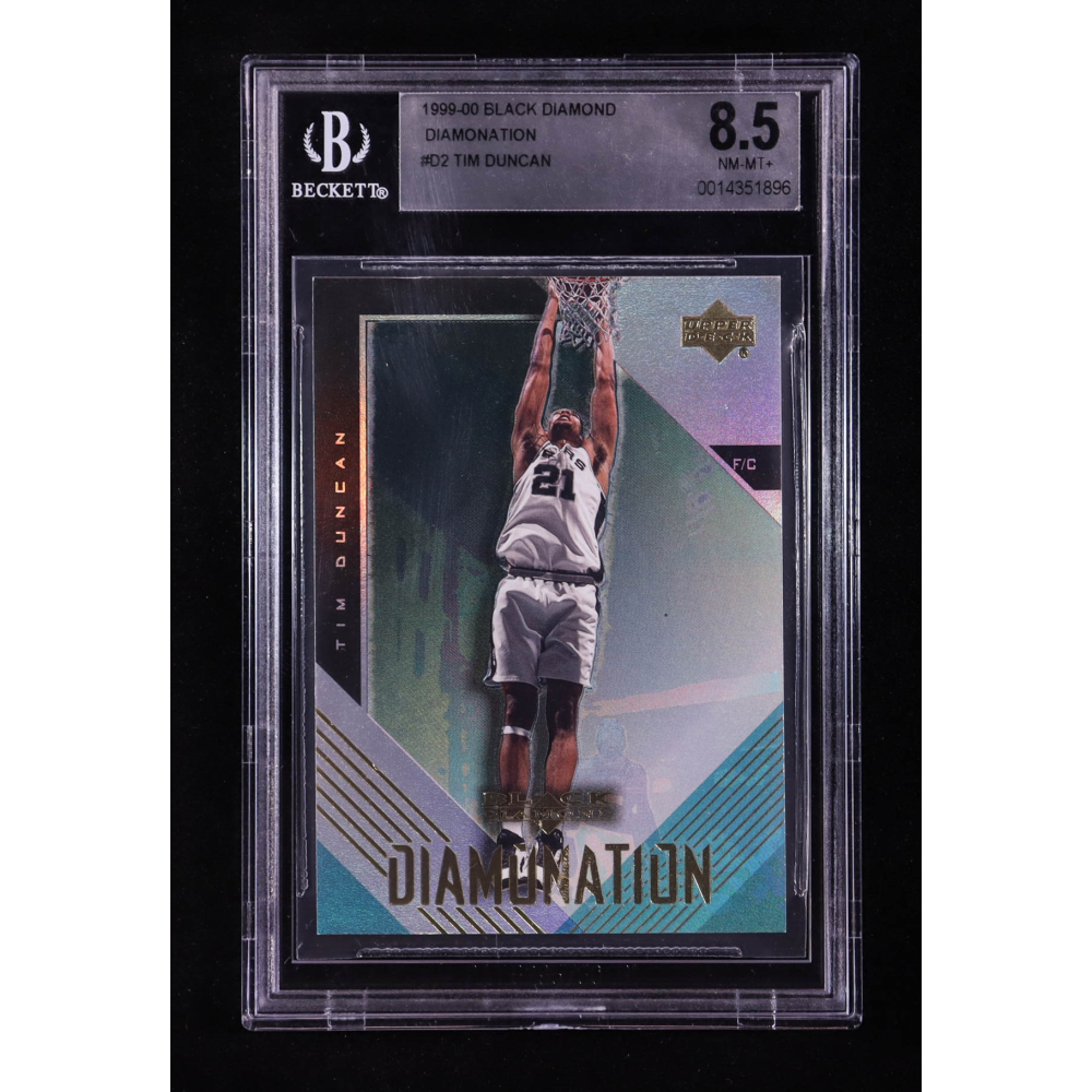 Tim Duncan 1999-00 Black Diamond Diamonation #D2 (BGS 8.5) at PristineAuction.com
