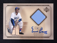 Ernie Banks 2001 Upper Deck Hall of Famers Game Jersey Autograph #SJEB at PristineAuction.com