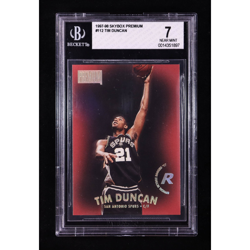 Tim Duncan 1997-98 Skybox Premium #112 RC (BGS 7) at PristineAuction.com