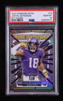Justin Jefferson 2023 Donruss Optic My House! #15 (PSA 10) at PristineAuction.com