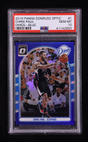 Chris Paul 2016-17 Donruss Optic Dimes Blue #1 #12/49 (PSA 10) at PristineAuction.com