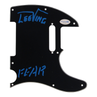 Lee Ving Signed Electric Guitar Pickguard Inscribed "FEAR" (ACOA) at PristineAuction.com