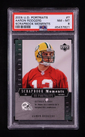 Aaron Rodgers 2005 UD Portraits Scrapbook Moments #7 #013/425 RC (PSA 8) at PristineAuction.com