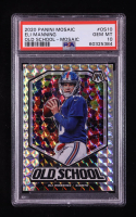 Eli Manning 2020 Panini Mosaic Old School Mosaic #10 (PSA 10) at PristineAuction.com