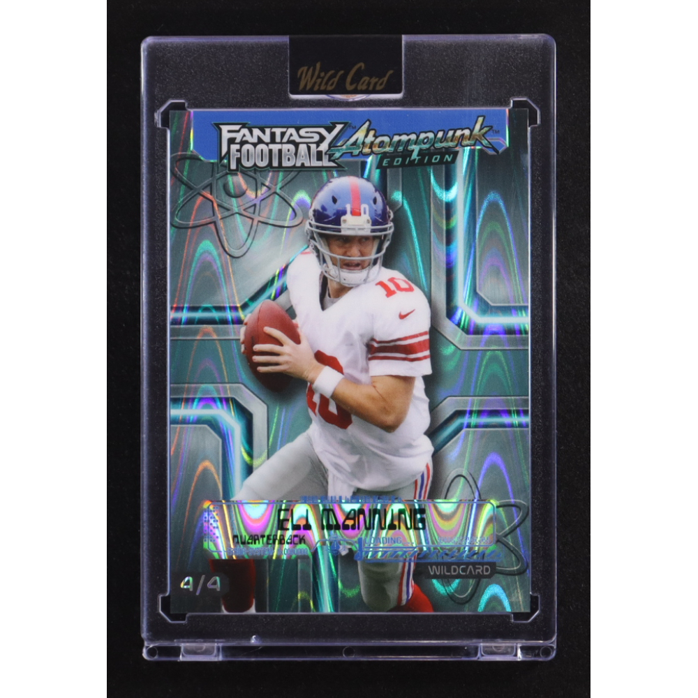 Eli Manning 2026 Wild Card Fantasy Football Atompunk Edition #FAPBL2-EM #4/4 at PristineAuction.com