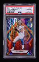 Justin Herbert 2020 Panini Phoenix Fire Burst #103 RC (PSA 10) at PristineAuction.com
