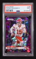 Patrick Mahomes II 2024 Panini Prizm Prizms Purple Ice #138 #208/225 (PSA 9) at PristineAuction.com