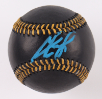 Josue De Paula Signed OML Black Leather Baseball (Beckett) at PristineAuction.com
