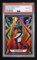 Jalen Hurts 2020 Panini Phoenix Fire Burst #114 (PSA 10) at PristineAuction.com
