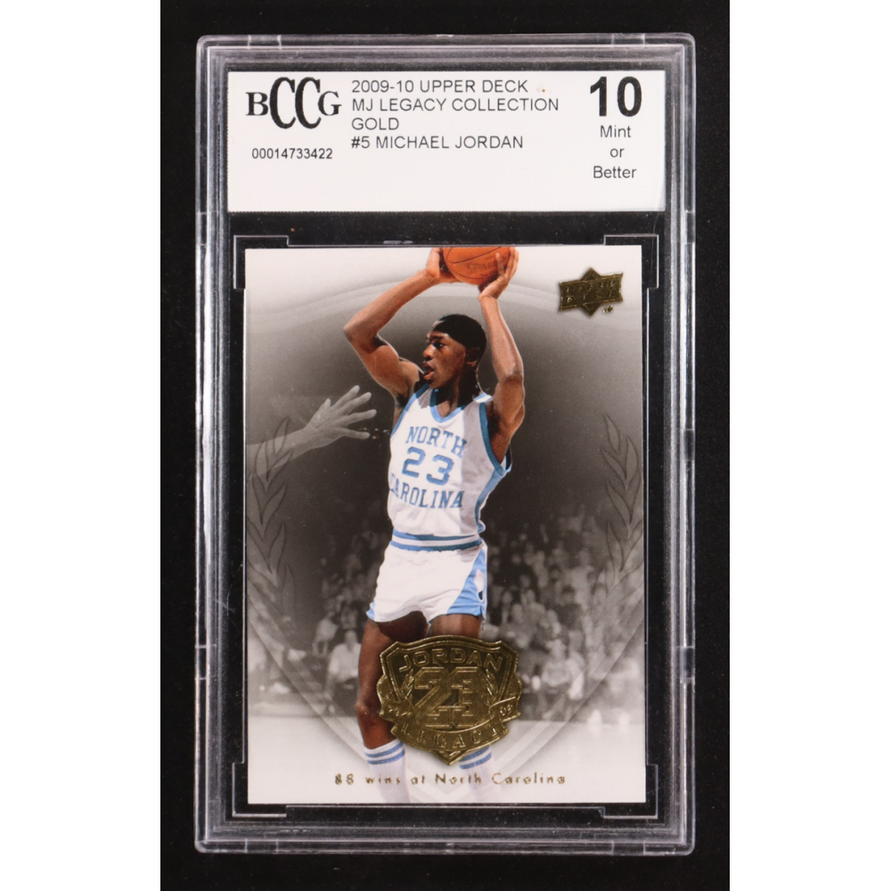 Michael Jordan 2009-10 Upper Deck MJ Legacy Collection Gold #5 (BCCG 10) at PristineAuction.com