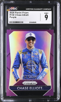Chase Elliott 2025 Panini Prizm Purple #159 #73/99 (CGC 9) at PristineAuction.com