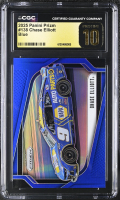 Chase Elliott 2025 Panini Prizm Blue #138 #130/199 (CGC 10 | Black Label) at PristineAuction.com