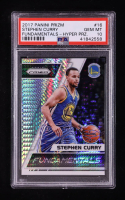 Stephen Curry 2017-18 Panini Prizm Fundamentals Prizms Hyper #16 (PSA 10) at PristineAuction.com