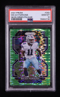 Micah Parsons 2021 Panini Prizm Prizms Neon Green Pulsar #382 RC (PSA 10) at PristineAuction.com
