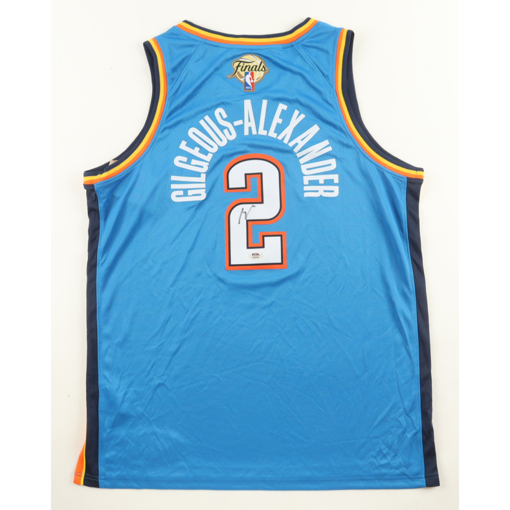 Shai Gilgeous-Alexander Signed Thunder Nike Authentic Jersey (PSA) at PristineAuction.com