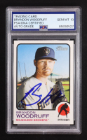 Brandon Woodruff Signed 2022 Topps Heritage #353 (PSA | Autograph Graded 10) at PristineAuction.com