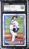 Yoshinobu Yamamoto 2024 Bowman #36 RC (CGC 10) at PristineAuction.com