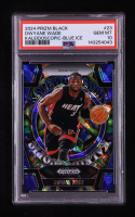 Dwyane Wade 2024-25 Panini Prizm Black Kaleidoscopic Prizms Blue Ice #23 #048/125 (PSA 10) at PristineAuction.com