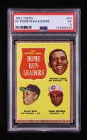 Orlando Cepeda / Willie Mays / Frank Robinson 1962 Topps #54 NL Home Run Leaders (PSA 5) at PristineAuction.com