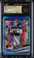 Jim Kelly 2023 Donruss Optic Aqua #21 #251/299 (CGC 10 | Black Label) at PristineAuction.com