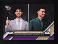 Zaccharie Risacher / Victor Wembanyama 2024-25 Topps Now Draft Purple #DRW #10/25 at PristineAuction.com