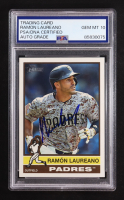 Ramon Laureano Signed 2025 Topps Heritage #515 (PSA | Autograph Graded 10) at PristineAuction.com