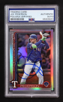 Joc Pederson Signed 2025 Topps Chrome Update Refractors #USC46 (PSA) at PristineAuction.com