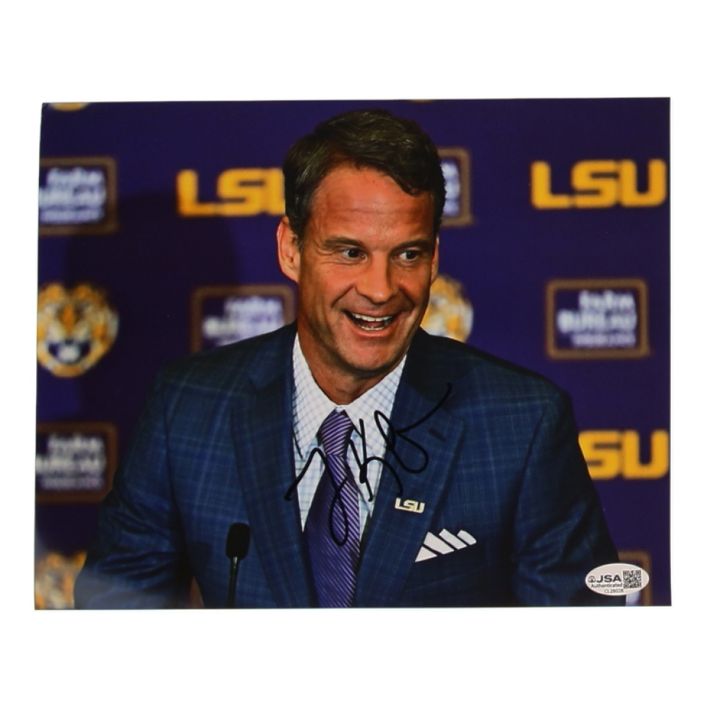 Lane Kiffin Signed LSU Tigers 8x10 Photo (JSA) at PristineAuction.com