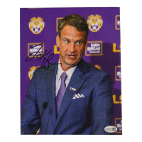 Lane Kiffin Signed LSU Tigers 8x10 Photo (JSA) at PristineAuction.com