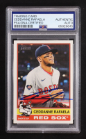 Ceddanne Rafaela Signed 2025 Topps Heritage #126 (PSA) at PristineAuction.com