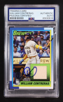 William Contreras Signed 2025 Topps '90 Topps Relics #T90RWC (PSA) at PristineAuction.com