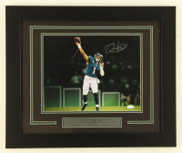 Jalen Hurts Signed Eagles Custom Framed Photo Display (JSA) at PristineAuction.com