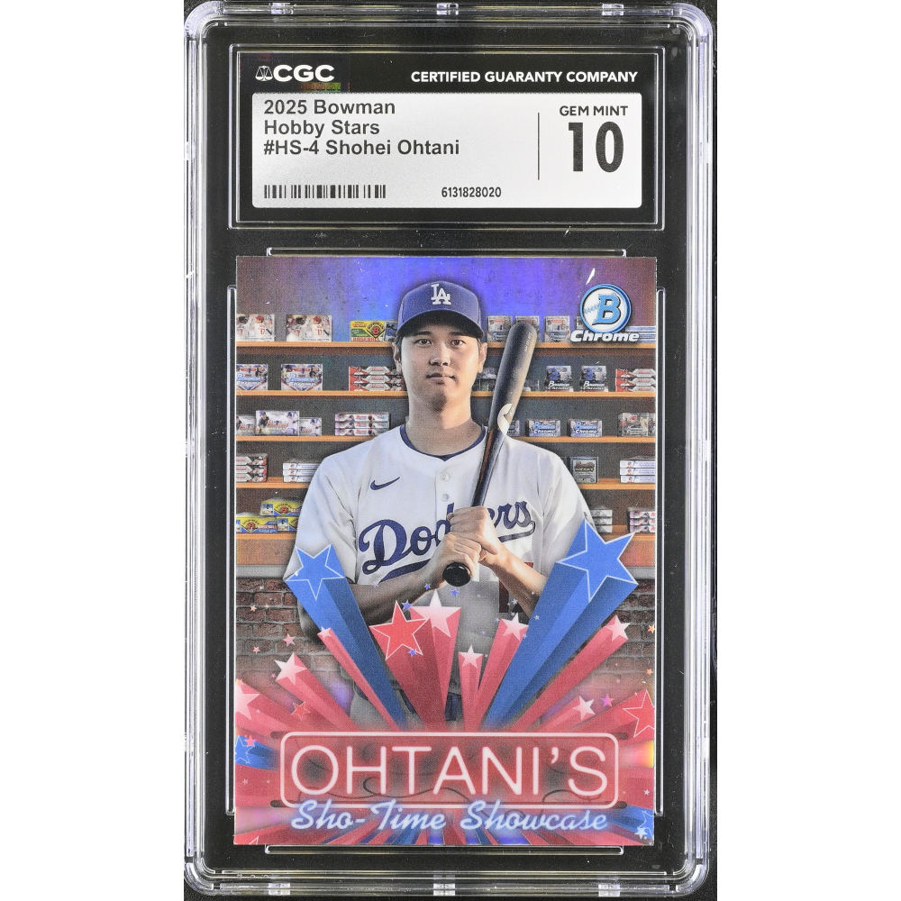 Shohei Ohtani 2025 Bowman Chrome Hobby Stars #HS4 (CGC 10) at PristineAuction.com