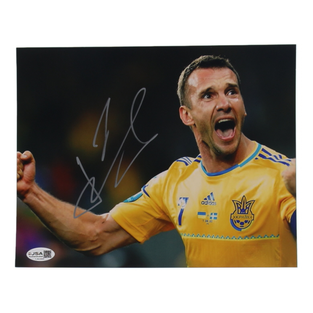 Andriy Shevchenko Signed Team Ukraine 8x10 Photo (JSA) at PristineAuction.com