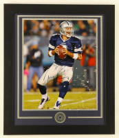 Tony Romo Signed Cowboys Custom Framed Photo Dislpay (JSA) at PristineAuction.com