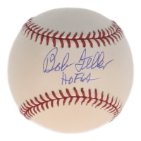 Bob Feller Signed OML Baseball Inscribed "HOF 62" (PSA) at PristineAuction.com