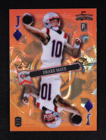 Drake Maye 2024 Wild Card 5 Card Draw Stacked Deck Jack of Diamonds Lava Orange #SDPCDMN RC #1/1 at PristineAuction.com