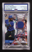 Randy Arozarena Signed 2025 Topps Tribute Tributaries Relics #TTRA #123/199 (PSA) at PristineAuction.com