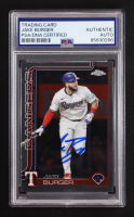 Jake Burger Signed 2025 Topps Chrome Update #USC37 (PSA) at PristineAuction.com