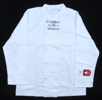 Larry Thomas Signed "Seinfeld" Chef's Jacket Inscribed "No Soup For You!" & "The Soup Nazi" (Schwartz) at PristineAuction.com