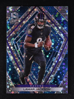 Lamar Jackson 2020 Panini Spectra Neon Blue Disco #1 #25/60 at PristineAuction.com