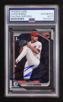 Chase Burns Signed 2024 Bowman Chrome Draft #BDC55C (PSA) at PristineAuction.com