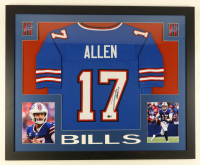 Josh Allen Signed Custom Framed Jersey Display (Beckett) at PristineAuction.com