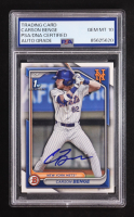 Carson Benge Signed 2024 Bowman Draft #BD28 (PSA | Autograph Graded 10) at PristineAuction.com