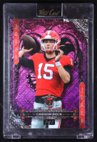Carson Beck 2024 Wild Card 7 Card Studs Jokers Purple #7JW-CB #1/1 RC at PristineAuction.com